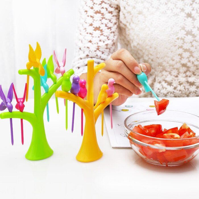 Fruit forks in tree shape