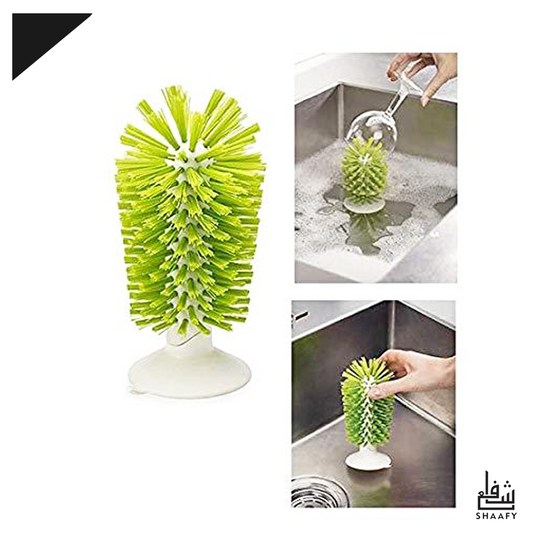 Brush Up – In Sink Brush With Suction Cup