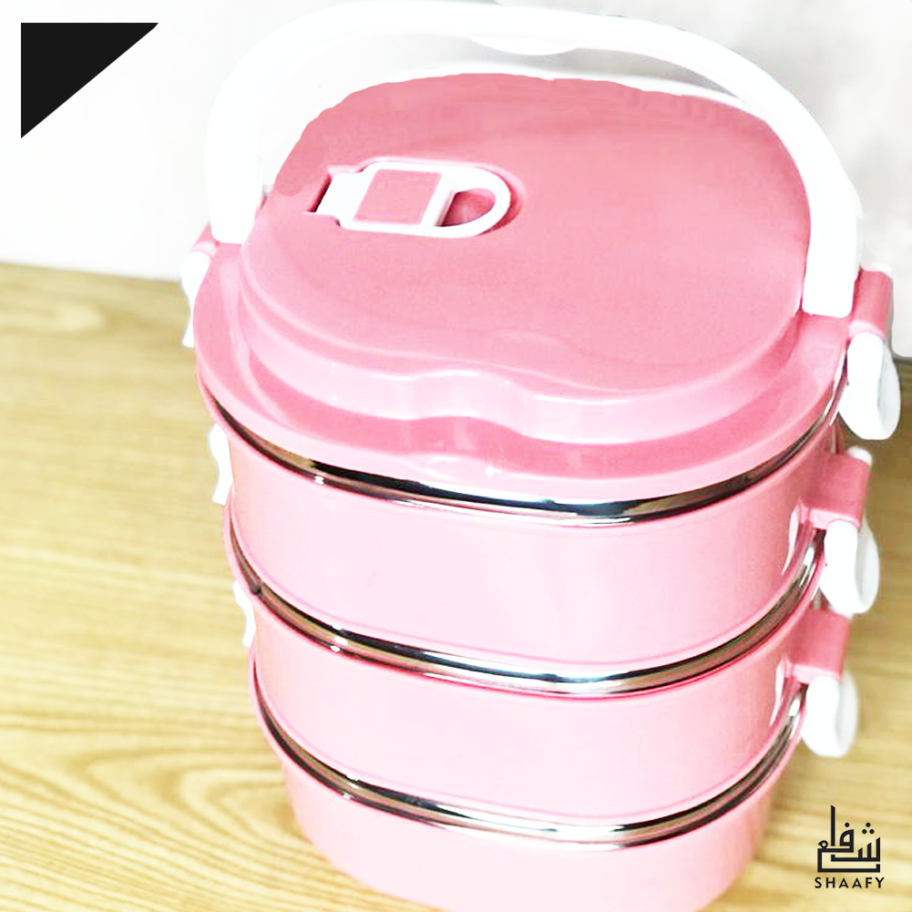 Stain Less Steel 3 Tier Lunch Box  2400ml
